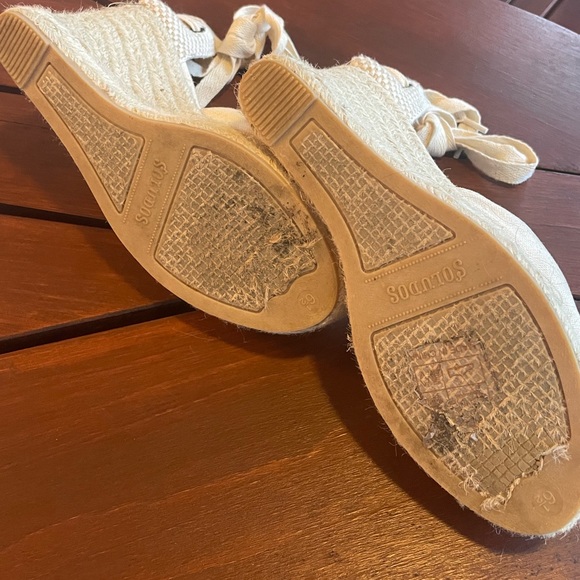 Soludos Mallorca 4” Espadrille Ankle Wrap Wedge 6.5 - Picture 3 of 5